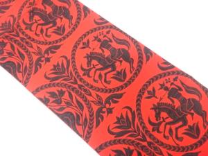 アンティーク　本場筑前博多　狩猟模様織り出し名古屋帯（着用可）